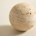 Travertine Sphere, Natural Stone Ball, Natural Home Décor, Decorative Balls, Sustainable Book Shelf and Coffee Table Décor