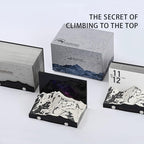 Mount Everest 3D Paper Sculpture Desk Calendar, Daily Tear-Off Calendar with Mountain Design, 100 Motivational Quotes, 100 Notepad Pages, Hidden 6 Camps, Desk Art & Inspirational Gift for Climbers, Adventurers, Office & Home Decor