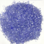 2lb Curshed Water Blue Glass Chips for Crafts Art Resin - color: Water blue
