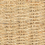 Household Essentials Woven Seagrass Scalloped Rectangular Trays, Set of 2, Natural - color: Natural Seagrass, size: 16" x 11.5" x 4.8"