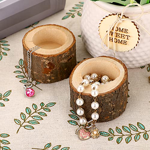 OwnMy Set of 24 Wooden Tea Light Candle Holders Votive Candle Holders, Rustic Wooden Pillar Candle Stands Vintage Tealight Holders Set Candle Centerpieces for Dining Table Wedding Party, 1.6" H - size: 1.6" H