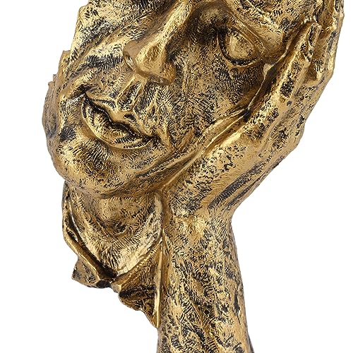 Abstract Sculpture | Handmade Art Decor for Living Room/Bookshelf/Office | Vintage Figurine with Non - Skid Base, 12.5x11.5x32cm