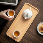 Bamboo Vanity Tray, Bathroom Counter Tray, Toilet Tank Tray, Bathroom Tray for Organizing and Home Decor, 14.2 x 6 x 0.8 inch - size: 14.2" x 6" x 0.8"