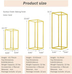 23.6inch 8 pcs Column Vases Gold Centerpieces for Table Metal Flower Stand Wedding Centerpieces Party - size: 23.62 Inches - 8 pcs