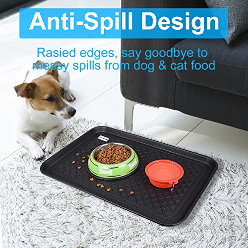 Multi-Purpose Boot Tray Mat,Shoe Tray Mat,Pet Bowl Tray,Waterproof Trays for Indoor and Outdoor Floor Protection,24" x 15"/Medium … - size: 24x15"