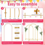 6 FT Arch Backdrop Stand, Balloon Arch Stand, Metal Background Arch Stand, Backdrop Arch Frame, Wedding Arch for Backdrop - size: 6 FT (1 Pack)