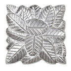 BBH Home's Handmade Silver Novelty Shaped Aluminium Tray 6.88 x 6.88 x 0.78 AMBBVK043AB2020 - color: Silver