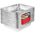 Aluminum Pans 9x13 Disposable Foil Pans (30 Pack) - Half Size Steam Table Deep Trays - Tin Foil Pans Great for Cooking, Heating, Storing, Prepping Food, Stock Your Home - size: 30 Pack