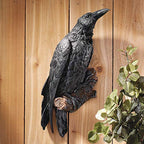 Design Toscano The Raven's Perch Gothic Decor Wall Sculpture, Single