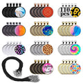 110Pcs Pendant Trays, Round Tray Set, Alloy Tray Charms Bulk, Bezel Pendant Trays for Homemade Jewelry and Necklaces, DIY Crafts, Resin Art, Paint Pour Skins, Costume Jewelry - size: 110 PCS