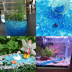 2lb Crushed Blue Glass Chips, Resin Art Decorative DIY Blue Broken Glass 3-6mm - color: Blue