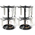 2pcs black 2 Tier Rotating Jewelry Display Stand, Necklace Holder, Jewelry Tree Stand, DIY Organizer for Bracelets, Necklaces, Earrings, Rings, Watches (2 pcs black) - color: 2 pcs black