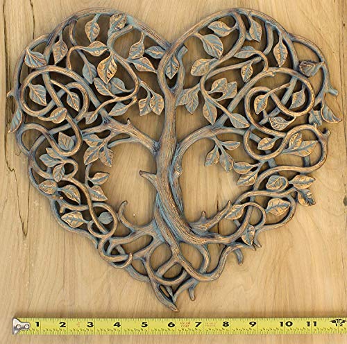Old River Outdoors Tree of Life/Heart Wall Plaque 12" Decorative Art Sculpture - I Love You Decor