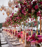 23.6inch 2 pcs Column Vases Gold Centerpieces for Table Metal Flower Stand Gold Wedding Centerpieces for Tables Party Floral Stands for Flowers - size: 23.62 Inches - 2 pcs