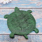 MDLUU Tortoise Stepping Stone, Cast Iron Flagstone, Decorative Turtle Stepping Stone for Lawn, Yard, Garden Walk Way, 13.3"×10.2" - size: Turtle(13.3" x 10.2")