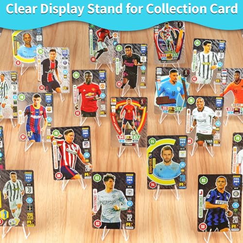 Reastar Card Display Stand, 20 Pack Small Easel Stand, Acrylic Picture Holder Stands, for Challenge Coin Graded Card Sports Card Trading Card PSA Card Baseball Card (2.2 Inch Tall)