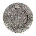 Hosley Tibetan Style Aluminum Incense Sticks Burner for Aromatherapy and Home Ambiance Aged Silver Finish 4.5" Diameter - color: Silver