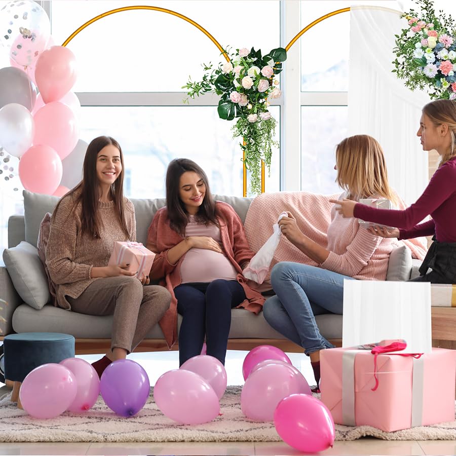 6 FT Arch Backdrop Stand, Balloon Arch Stand, Metal Background Arch Stand, Backdrop Arch Frame, Wedding Arch for Backdrop - size: 6 FT (1 Pack)