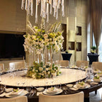 31.5inch 10pcs Gold Wedding Cenerpiece Flower vase, Metal Column Flower Stand, Tall Geometric Centerpieces Vase for Table, Party Wedding Decorations Flower Rack - size: 31.5 Inches - 10 pcs