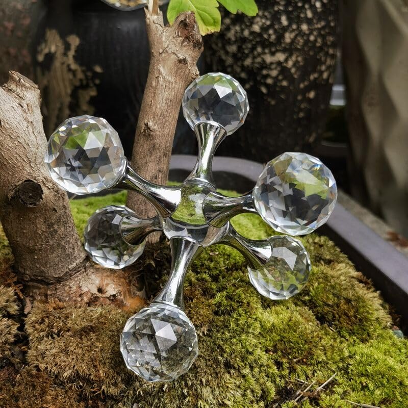 Luxurious Prism Molecular Ball Living Room Desktop Decoration Crystal Molecules, for Birthday Friends Gatherings, Christmas，Home or Office Counter Decoration Accessories